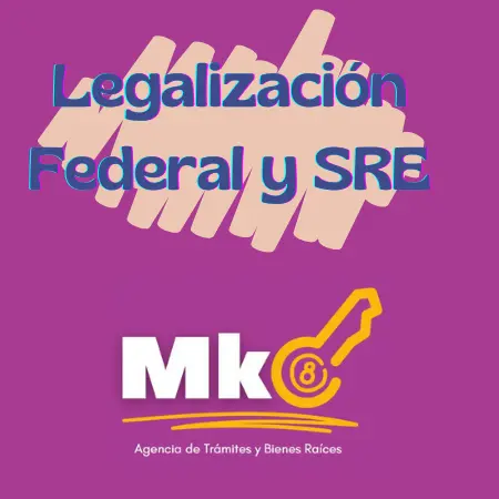 Legalización Federal y SRE (actas de nacimiento, doc. escolares, constancia de antecedentes penales federales, etc.) 